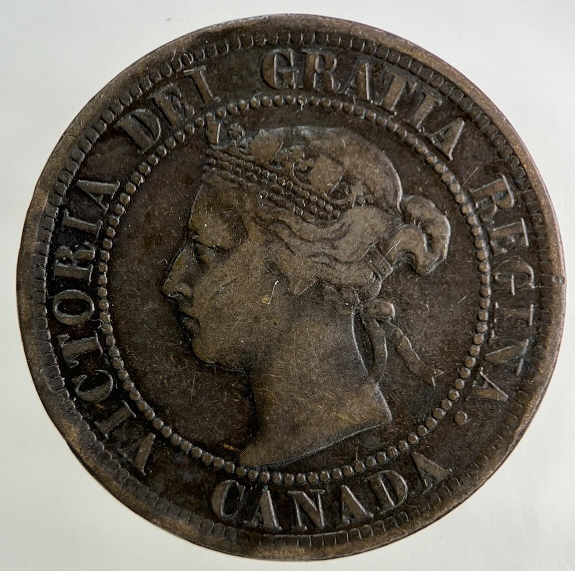 1887 Canada One Cent Coin | Fine Collectable Grade