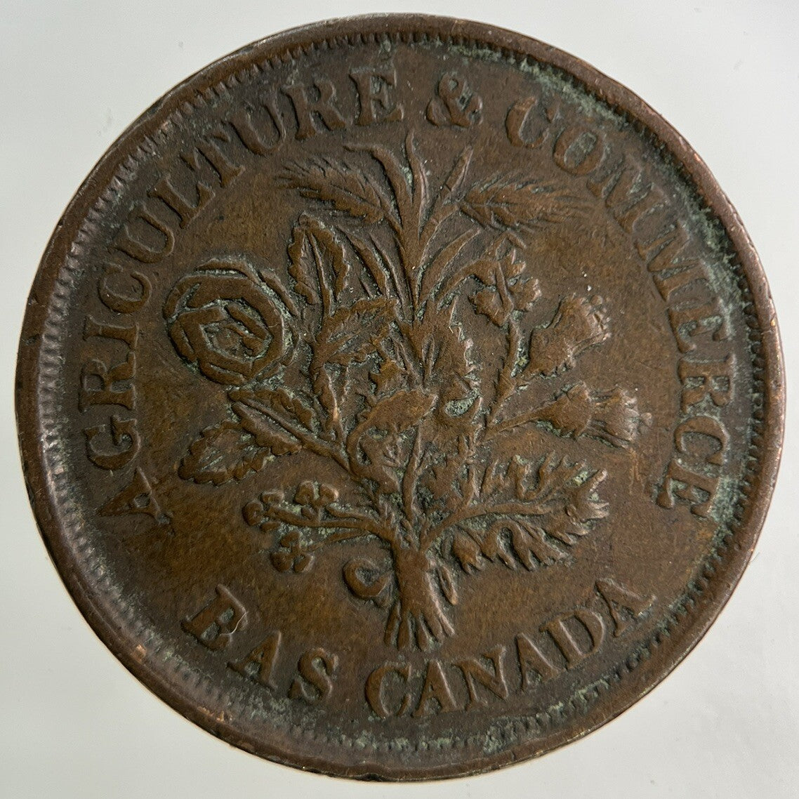 Canada Bank Token 1 Un Sou Montreal Coin | Fine Collectable Grade