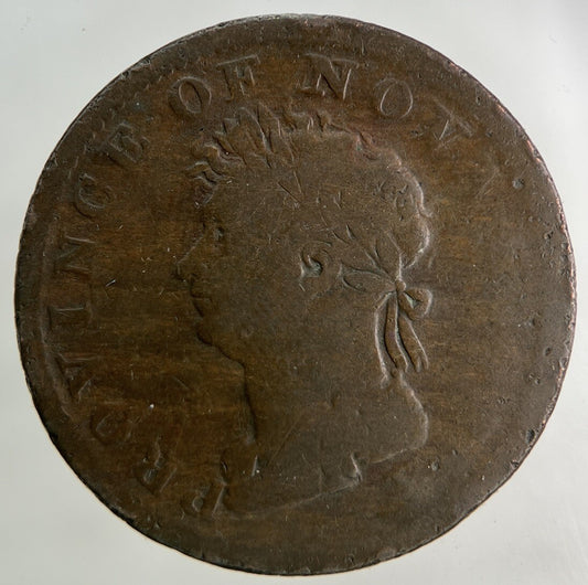 1823 Canada Nova Scotia Half-Penny Coin | Fair Grade