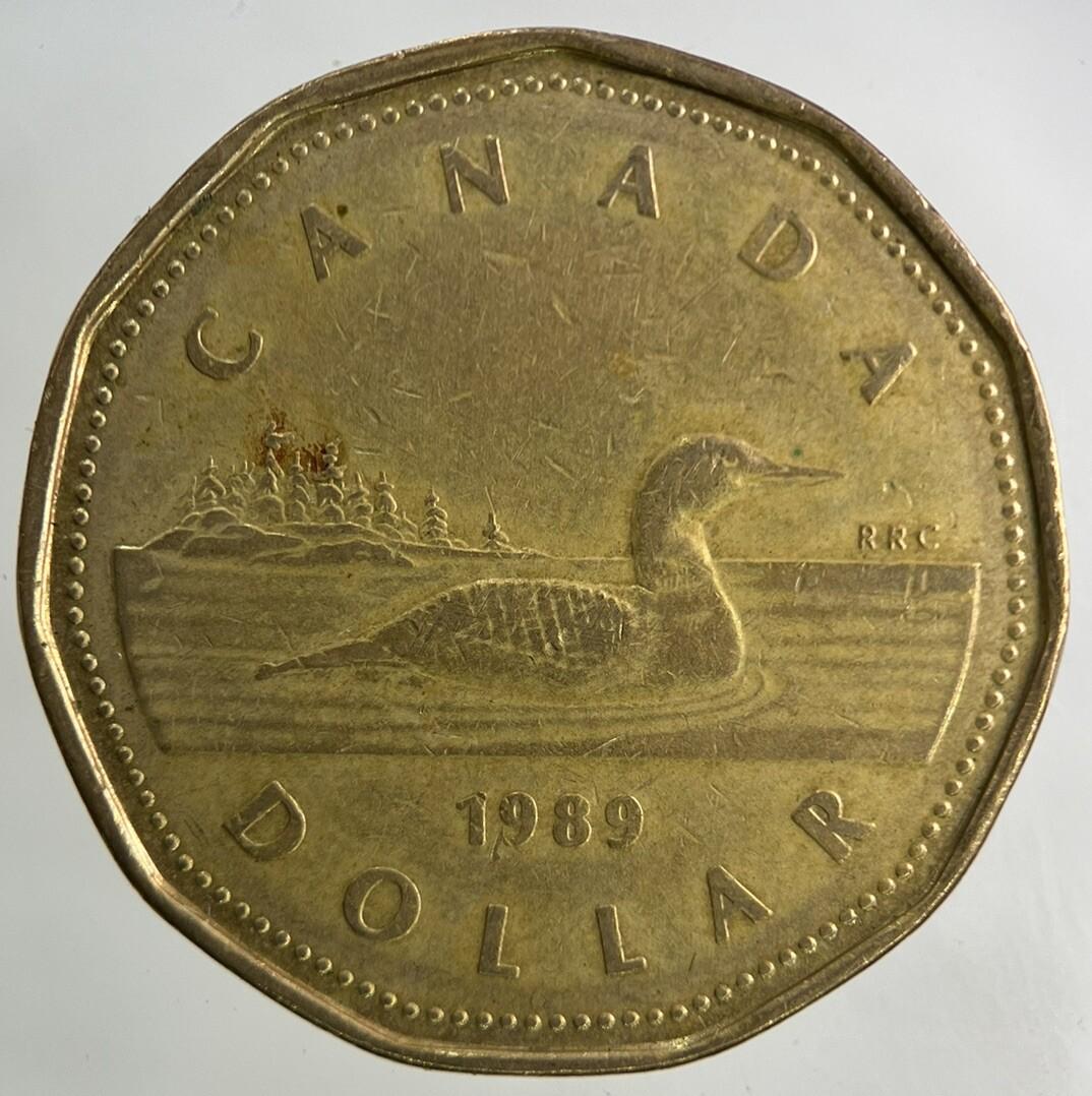 1989 Canada 1 Dollar Coin | Fine Collectable Grade