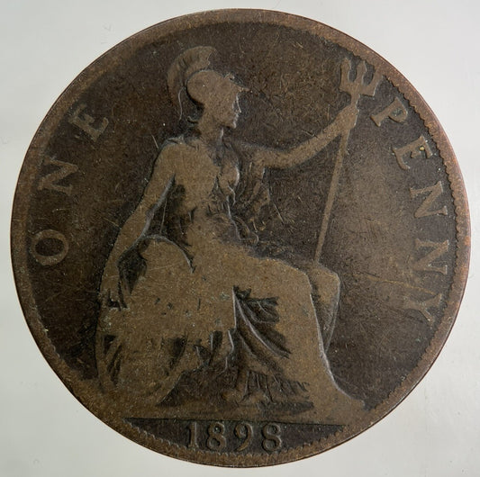 1898 Victoria One Penny Coin | Collectable Grade