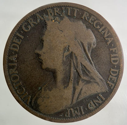 1898 Victoria One Penny Coin | Collectable Grade