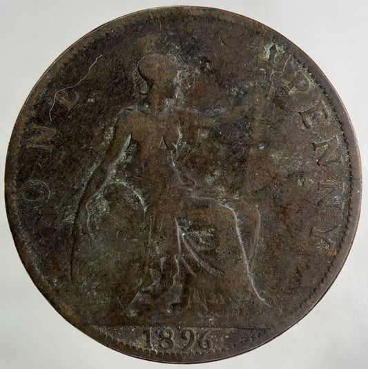 1896 Victoria One Penny Coin | Collectable Grade