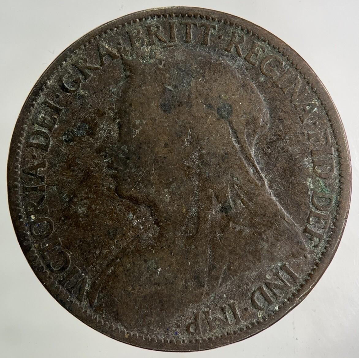 1896 Victoria One Penny Coin | Collectable Grade