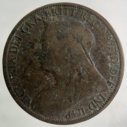 1896 Victoria One Penny Coin | Collectable Grade