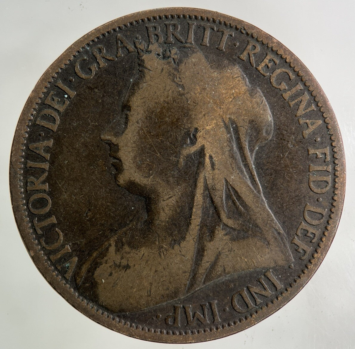 1896 Victoria One Penny Coin | Collectable Grade