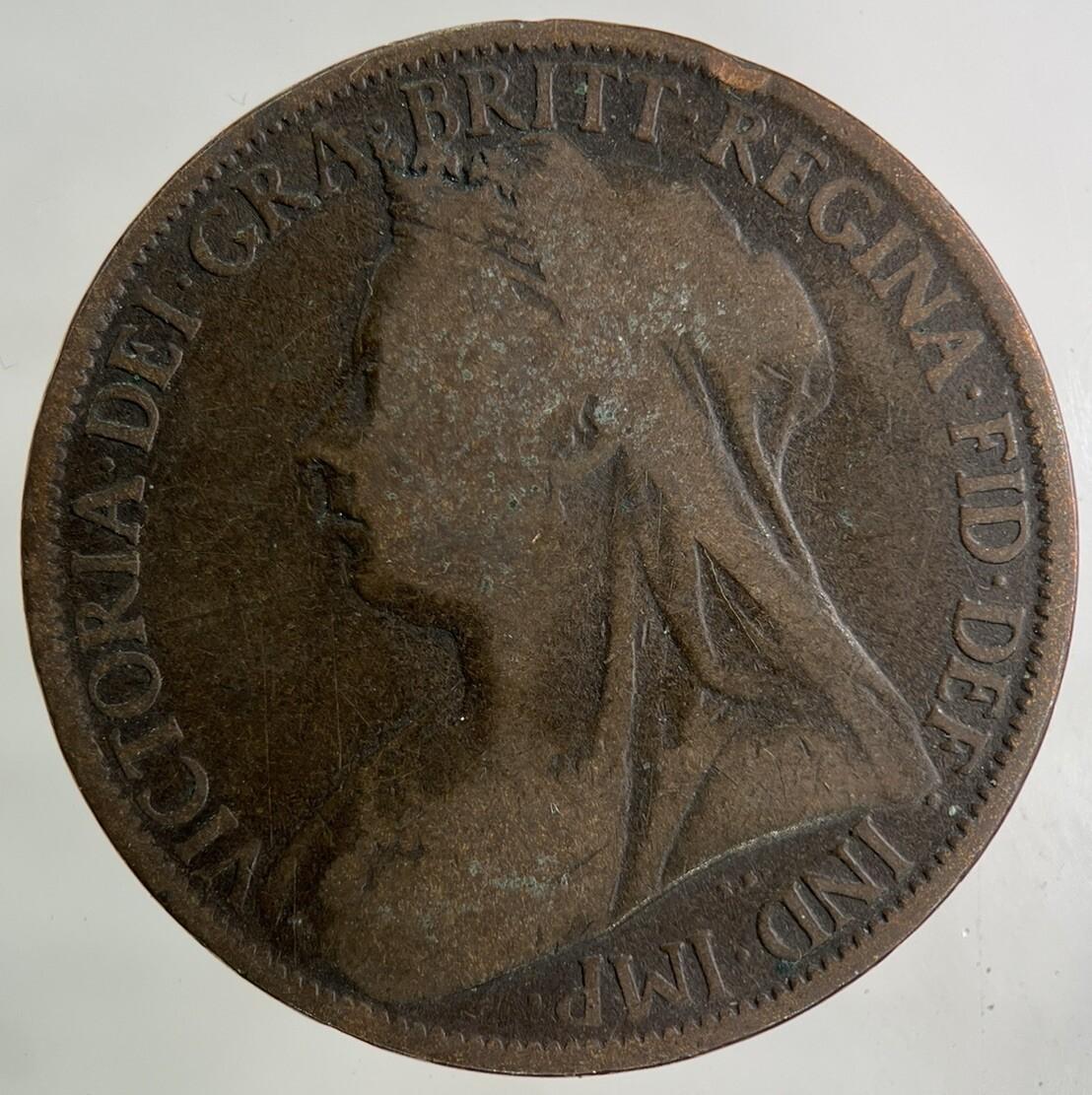 1898 Victoria One Penny Coin | Collectable Grade