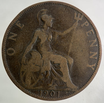 1901 Victoria One Penny Coin | Collectable Grade