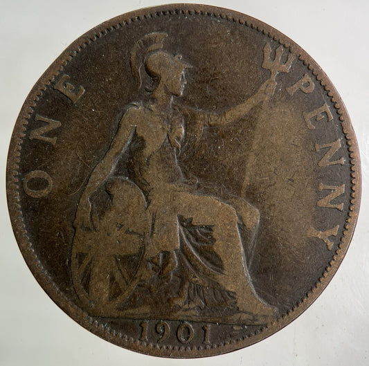 1901 Victoria One Penny Coin | Collectable Grade