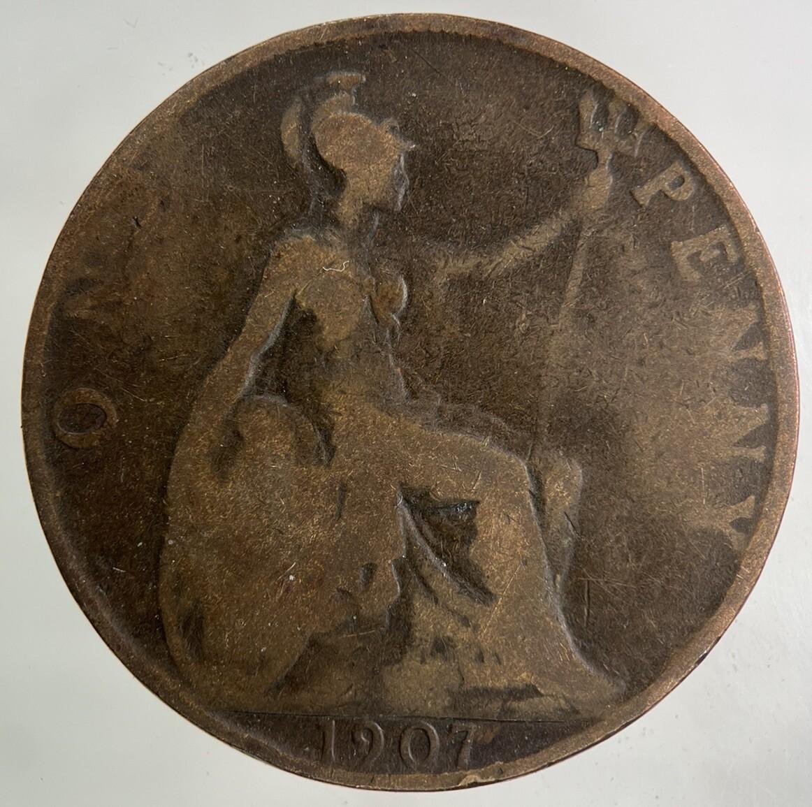 1907 Edward VII One Penny Coin | Collectable Grade