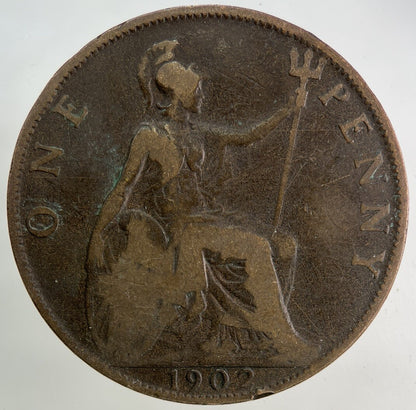 1902 Edward VII One Penny Coin | Collectable Grade