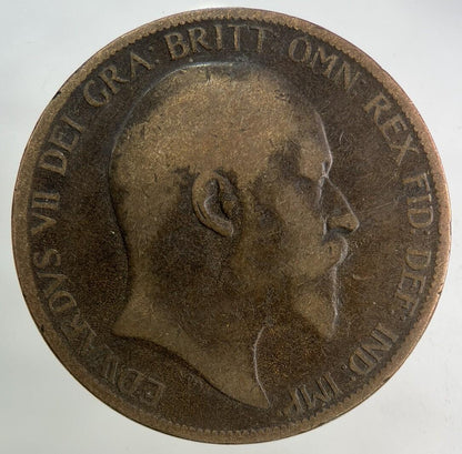 1902 Edward VII One Penny Coin | Collectable Grade