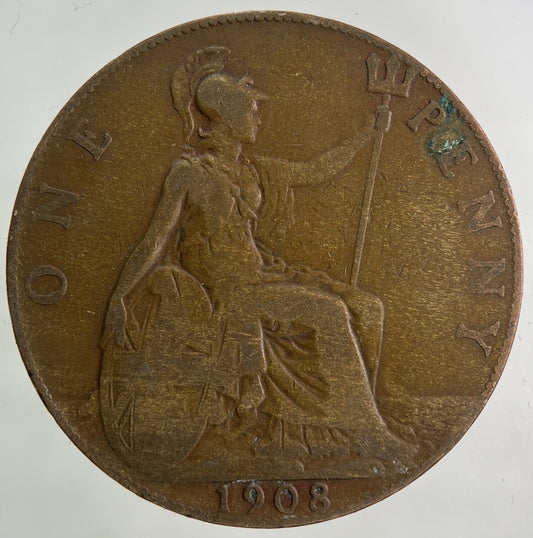 1908 Edward VII One Penny Coin | Collectable Grade