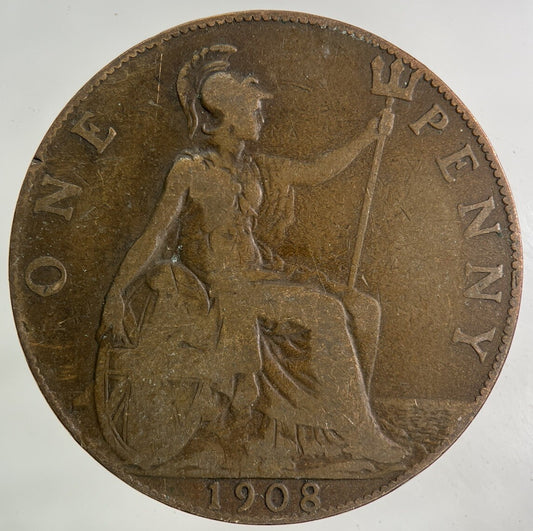 1908 Edward VII One Penny Coin | Collectable Grade