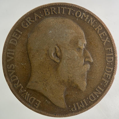 1908 Edward VII One Penny Coin | Collectable Grade