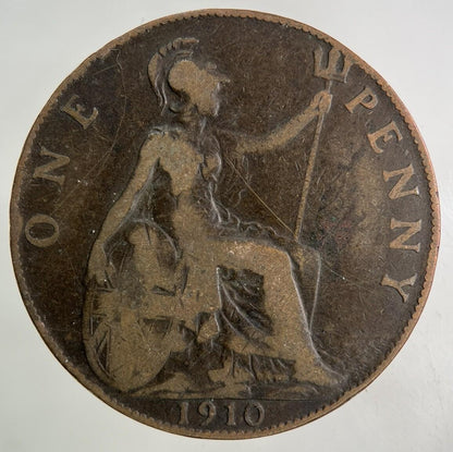 1910 Edward VII One Penny Coin | Collectable Grade