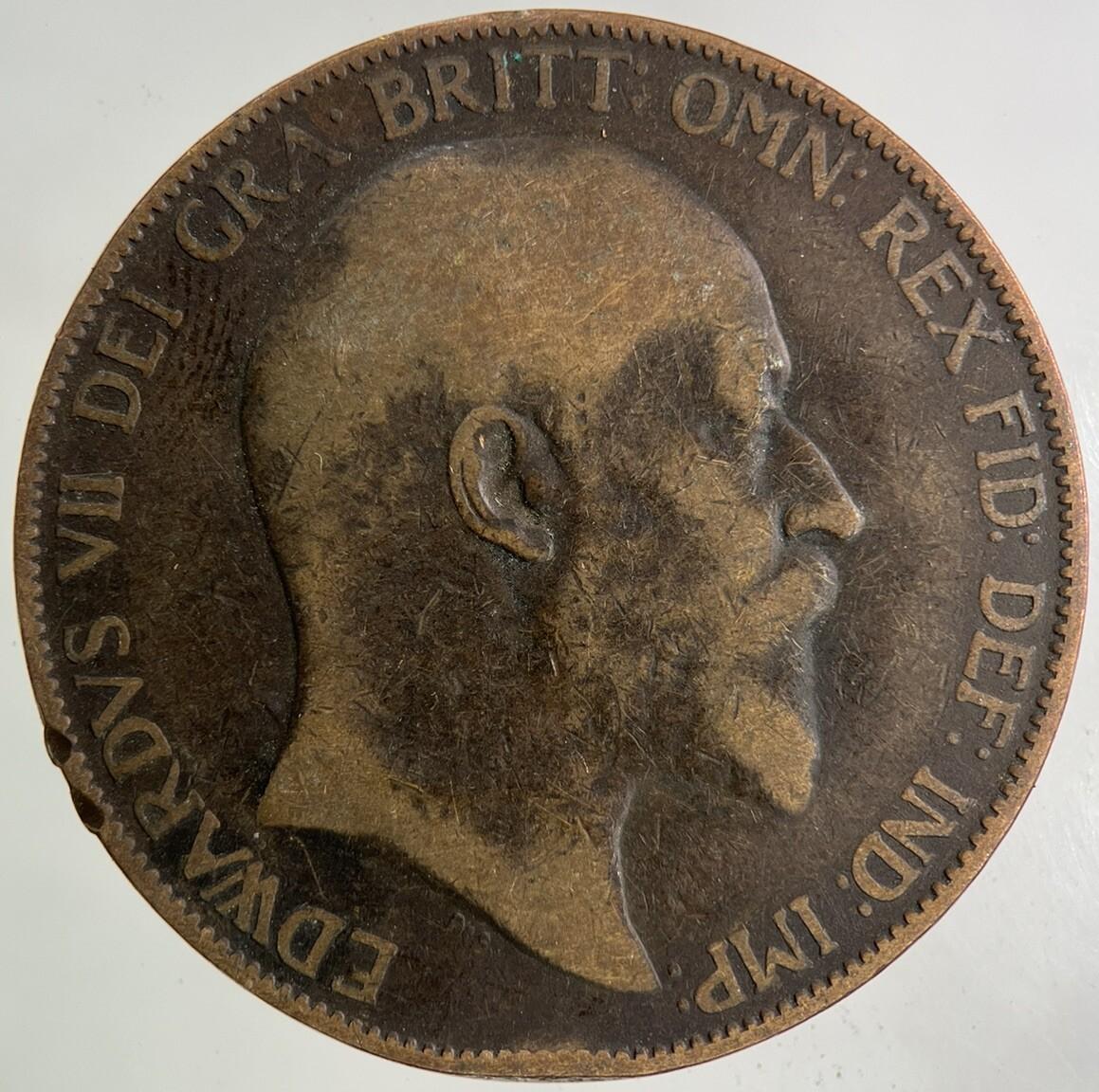1907 Edward VII One Penny Coin | Collectable Grade