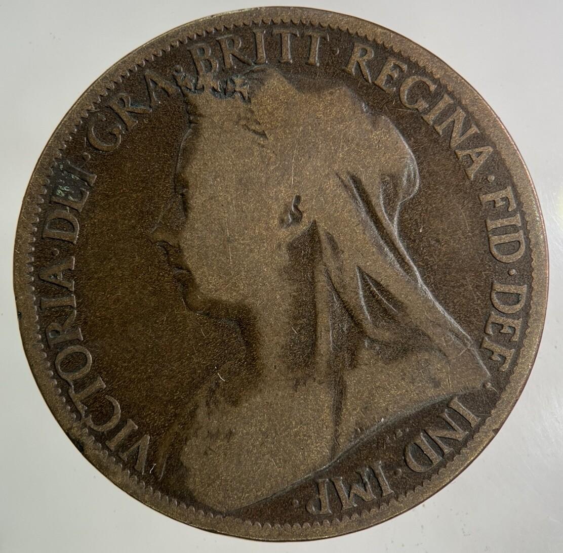 1897 Victoria One Penny Coin | Collectable Grade