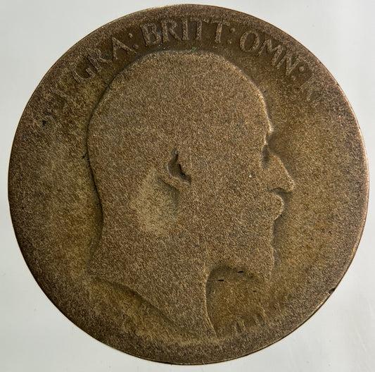 1906 Edward VII Half-Penny Coin | Fair Grade