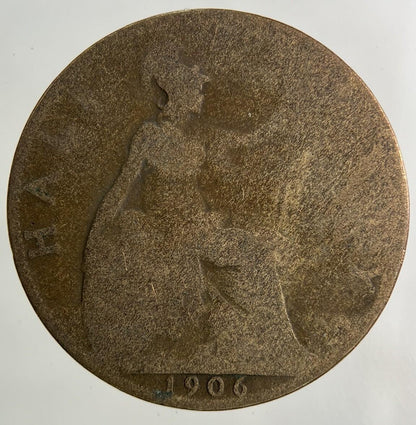 1906 Edward VII Half-Penny Coin | Fair Grade