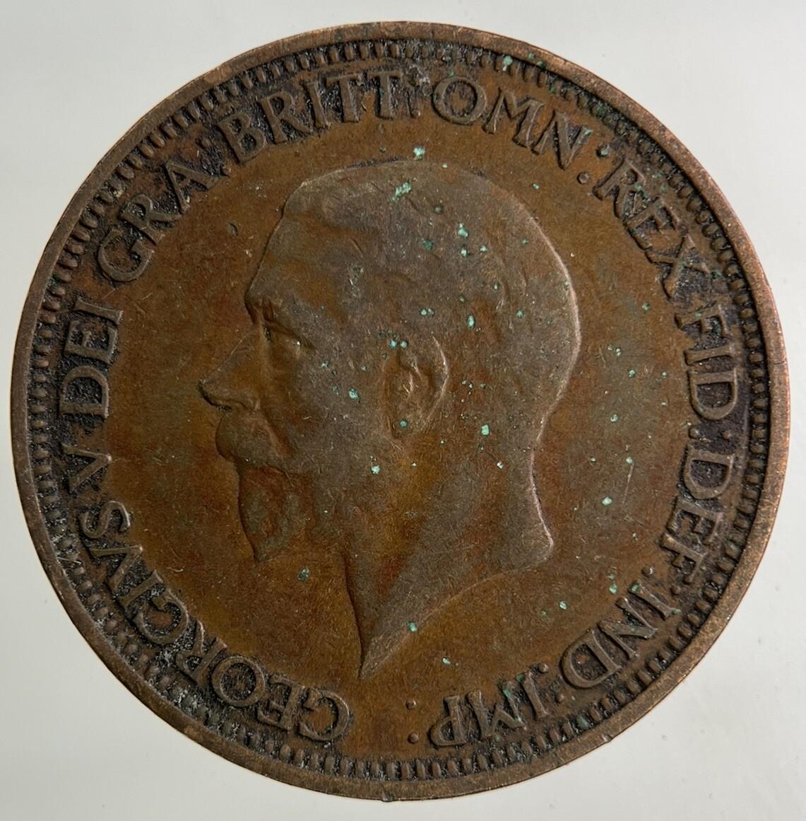 1936 George V Half-Penny Coin | Fine Collectable Grade