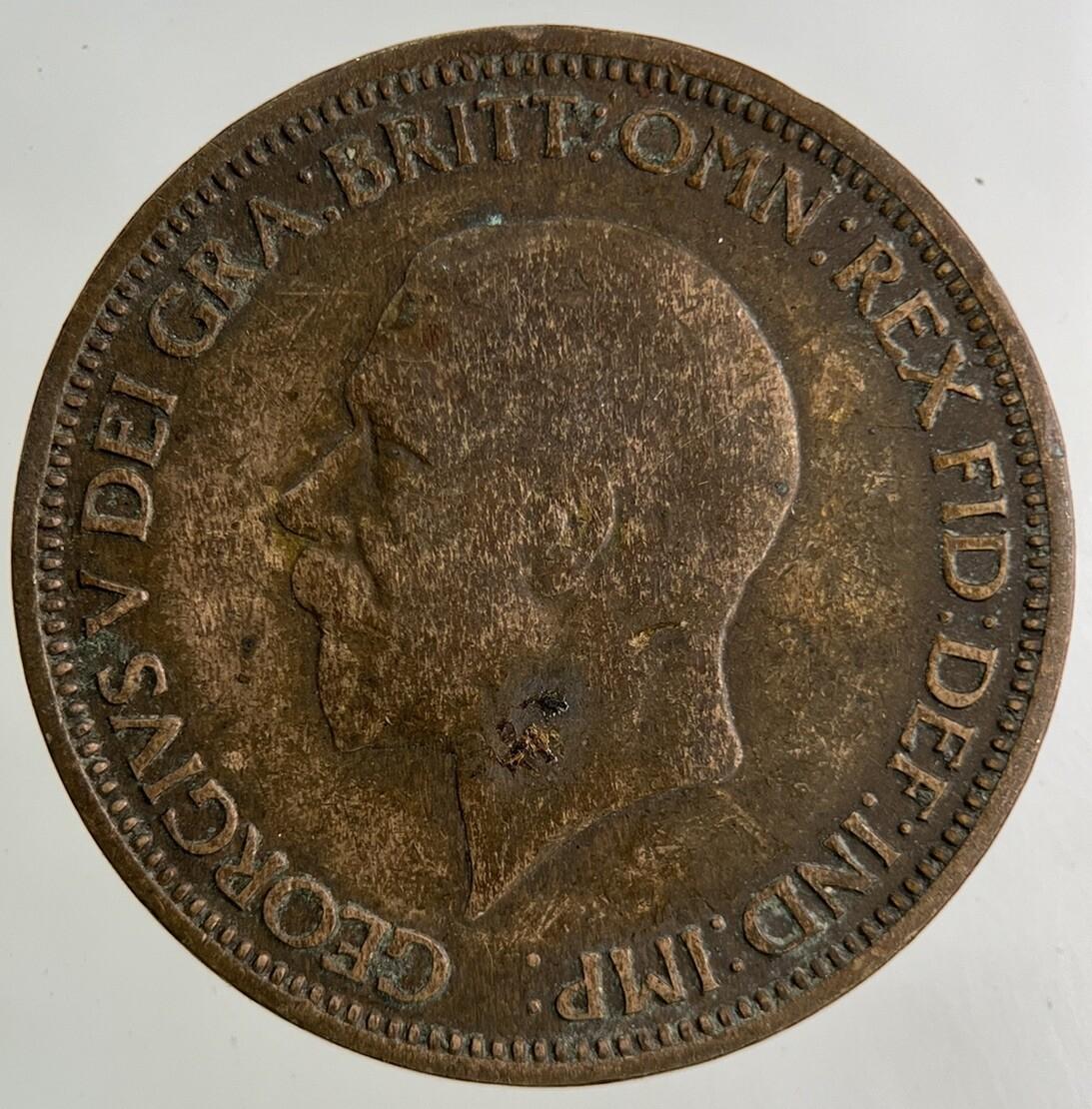 1936 George V Half-Penny Coin | Fine Collectable Grade