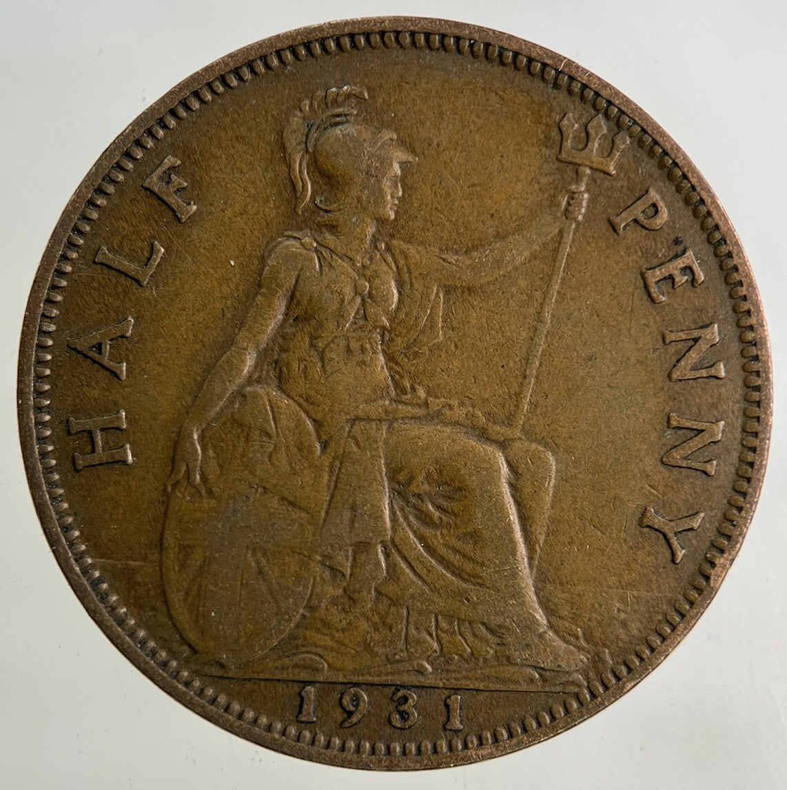 1931 George V Half-Penny Coin | Fine Collectable Grade