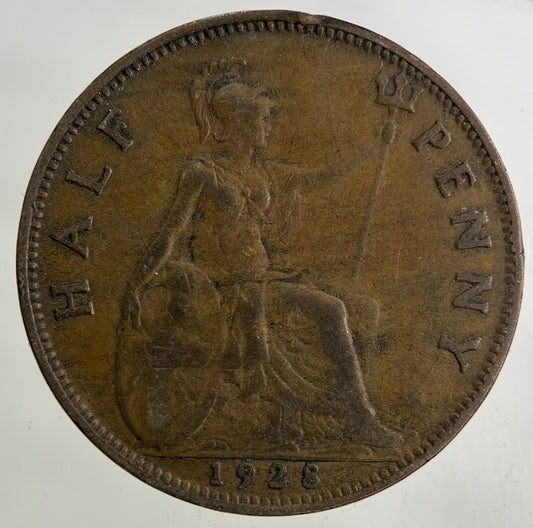 1928 George V Half-Penny Coin | Collectable Grade