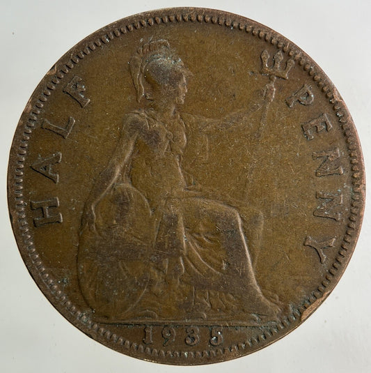 1935 George V Half-Penny Coin | Collectable Grade