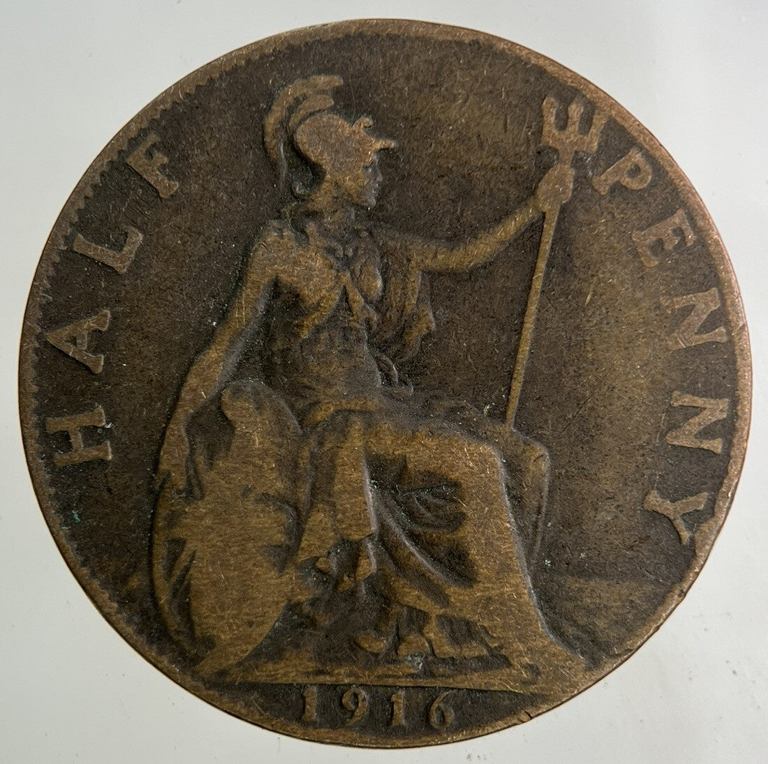 1916 George V Half-Penny Coin | Collectable Grade
