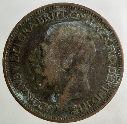 1925 George V Half-Penny Coin | Collectable Grade