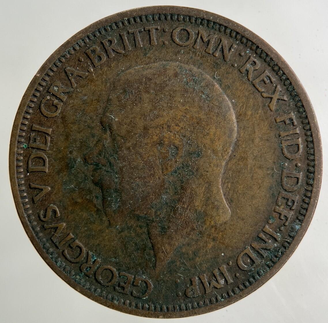 1932 George V Half-Penny Coin | Collectable Grade