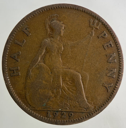 1929 George V Half-Penny Coin | Collectable Grade