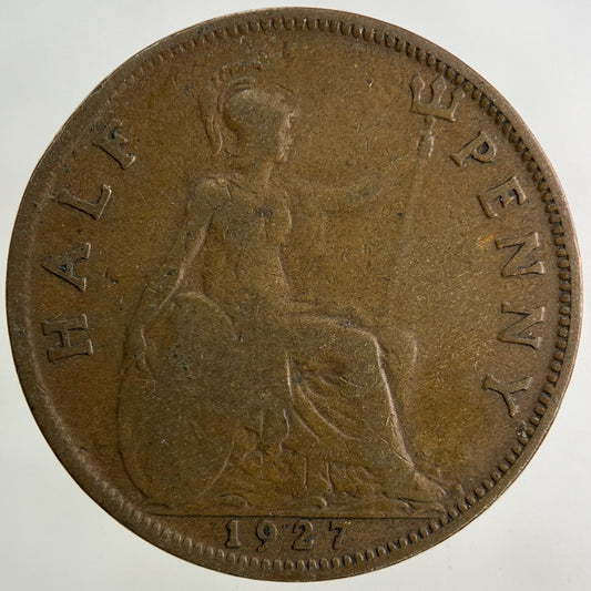 1927 George V Half-Penny Coin | Collectable Grade