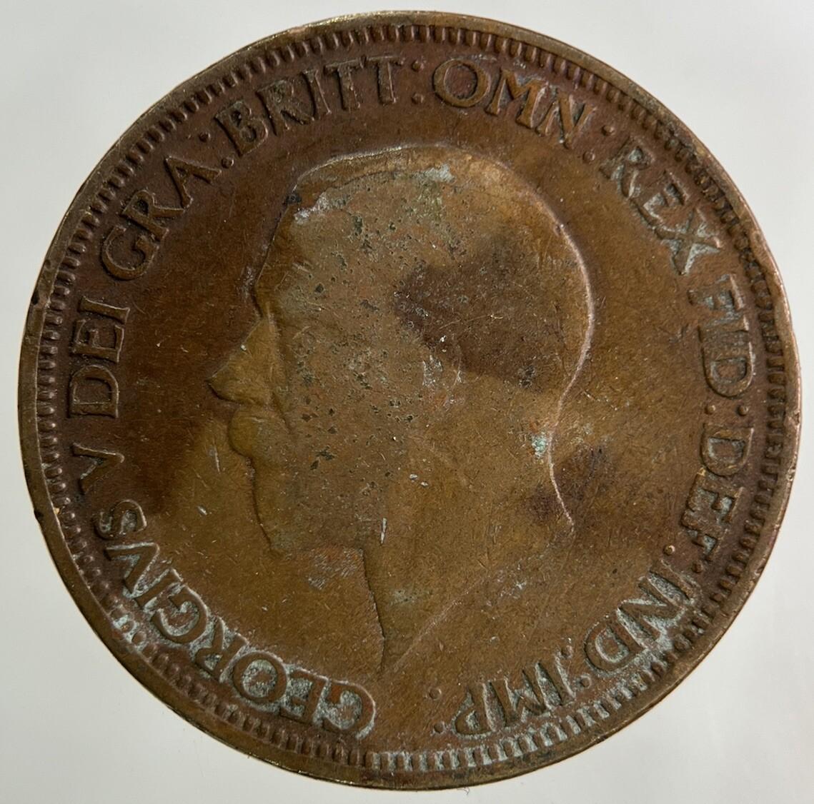 1929 George V Half-Penny Coin | Collectable Grade