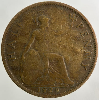 1929 George V Half-Penny Coin | Collectable Grade