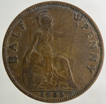 1935 George V Half-Penny Coin | Collectable Grade