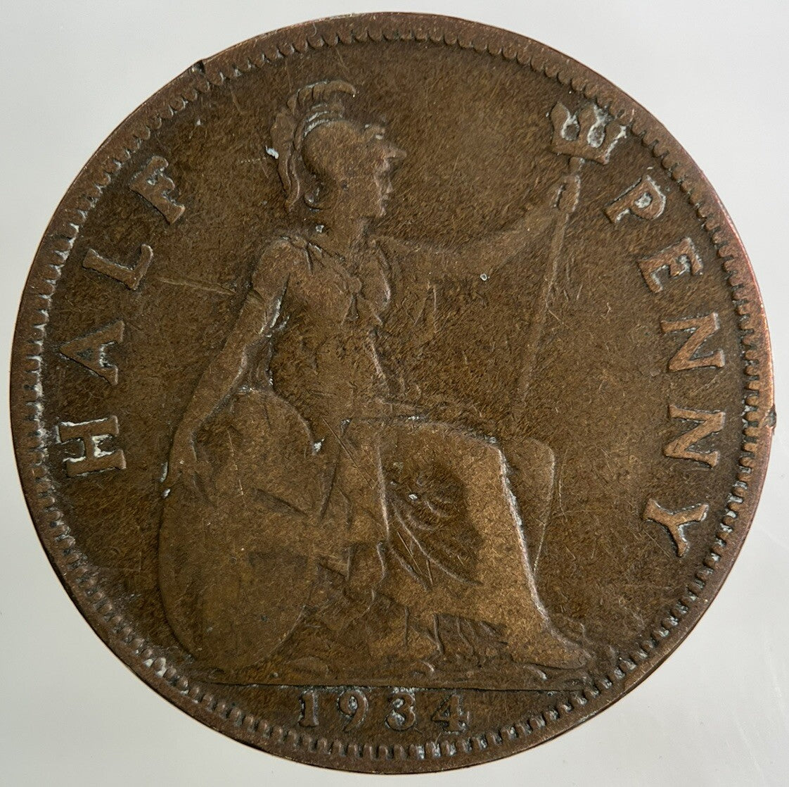 1934 George V Half-Penny Coin | Collectable Grade