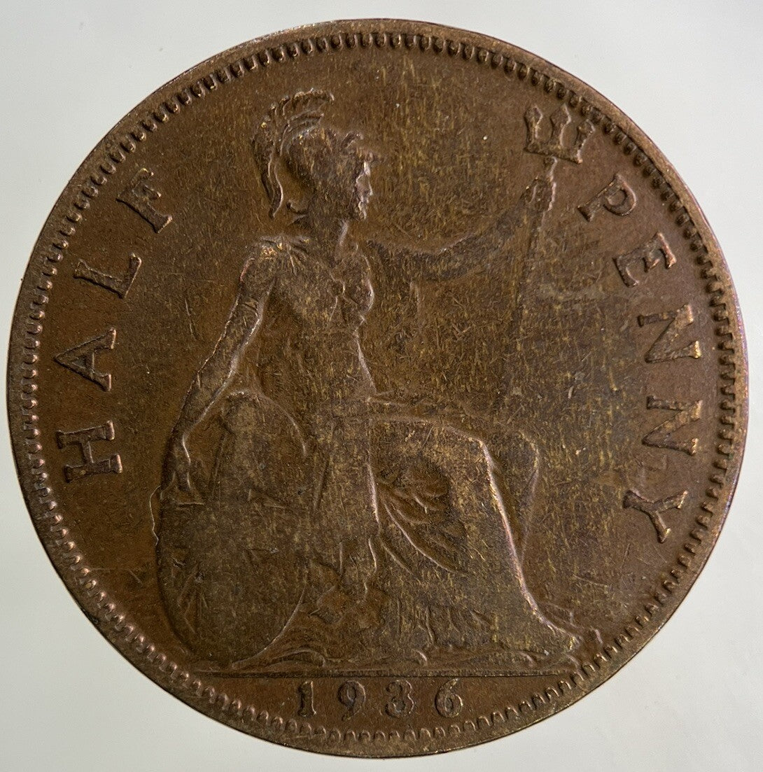 1936 George V Half-Penny Coin | Collectable Grade