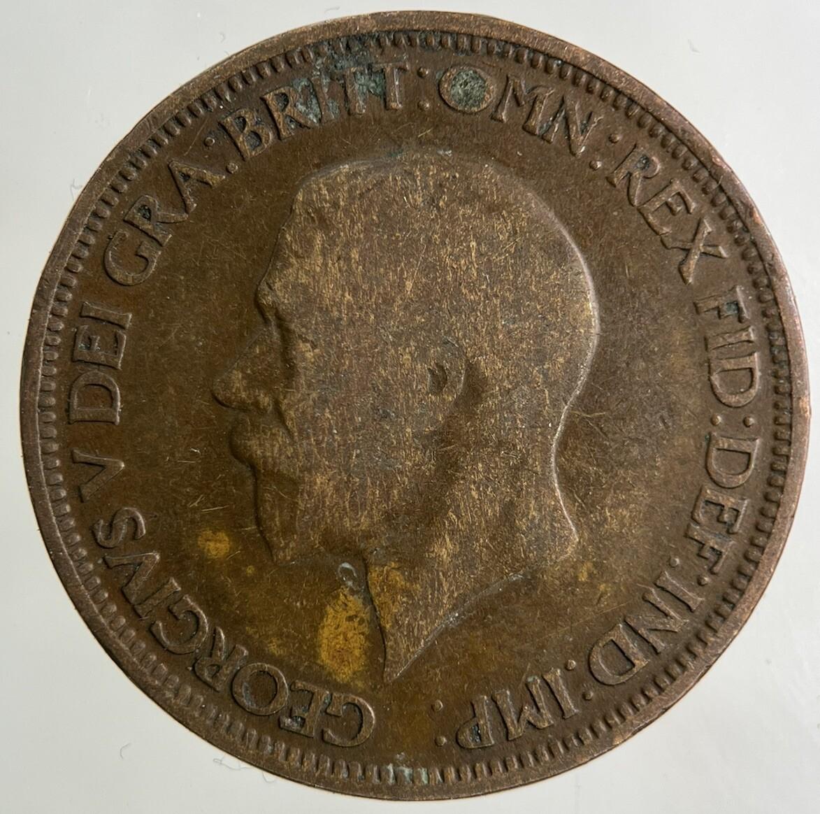 1929 George V Half-Penny Coin | Collectable Grade