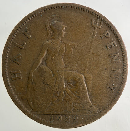 1929 George V Half-Penny Coin | Collectable Grade