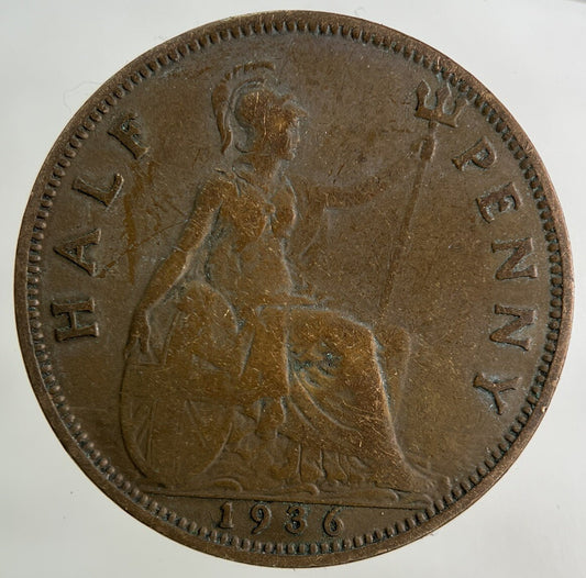 1936 George V Half-Penny Coin | Collectable Grade