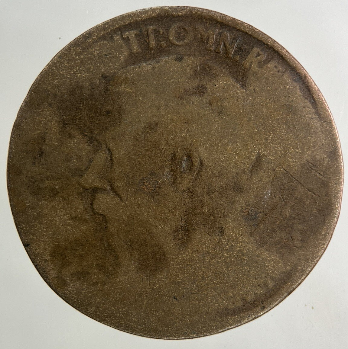 1918 George V Half-Penny Coin | Fair Grade