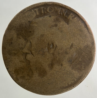 1918 George V Half-Penny Coin | Fair Grade
