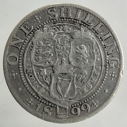 1899 Victoria Shilling Silver Coin | Fine Collectable Grade