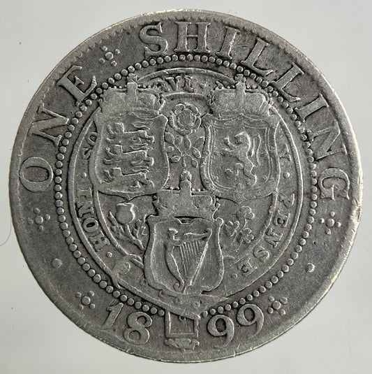 1899 Victoria Shilling Silver Coin | Fine Collectable Grade