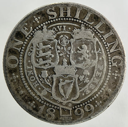 1899 Victoria Shilling Silver Coin | Fine Collectable Grade