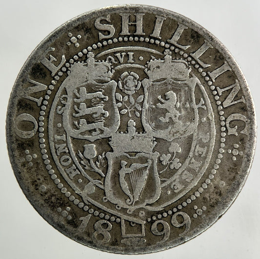 1899 Victoria Shilling Silver Coin | Fine Collectable Grade