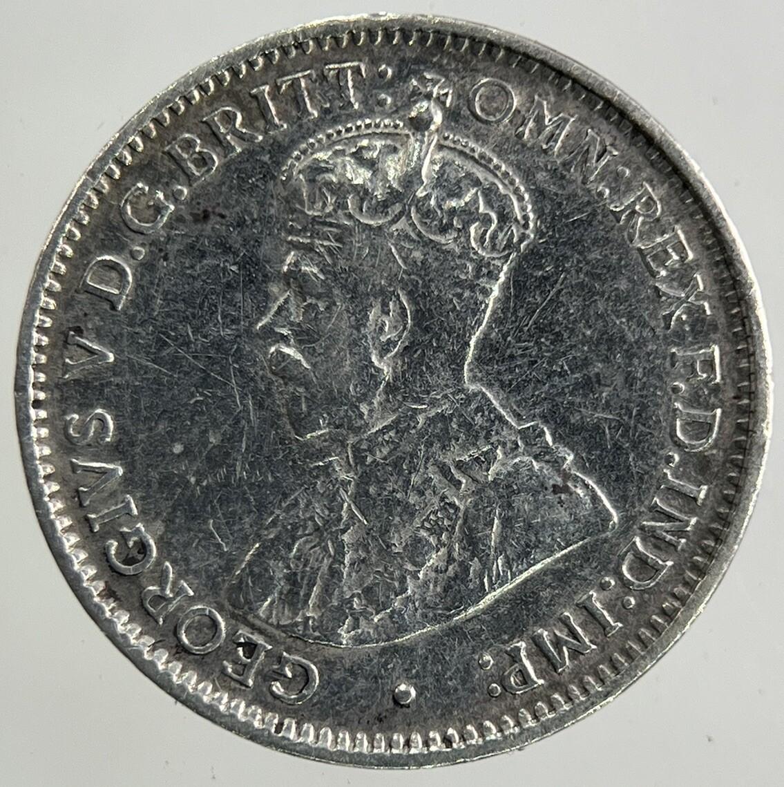 1921-M Australia Threepence Silver Coin | Very High Grade