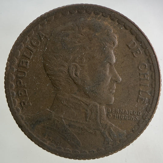 1943 Chile 1 Un Peso Coin | Fine Collectable Grade